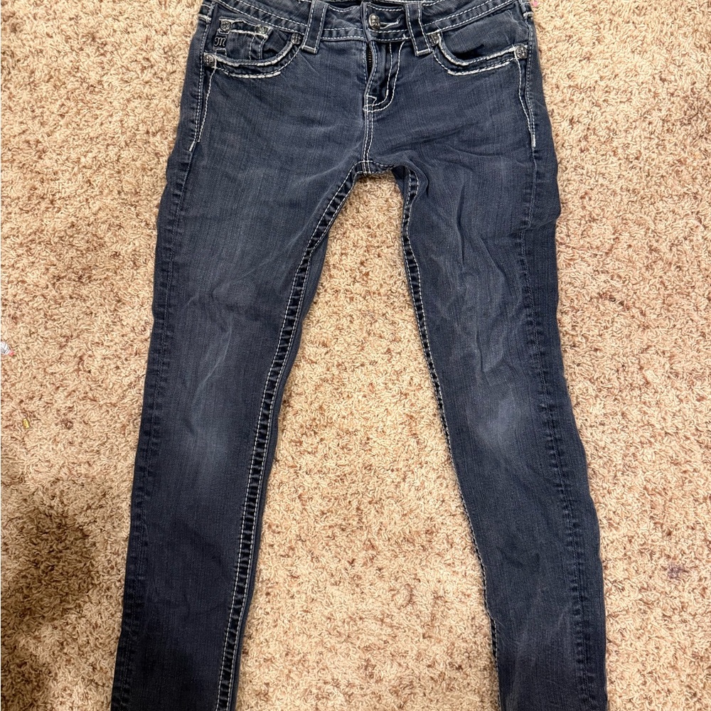 Miss Me Dark Blue Skinny Jeans
